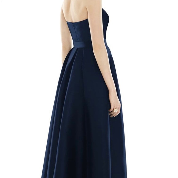 Alfred Sung Midnight Blue Gown - Picture 3 of 4